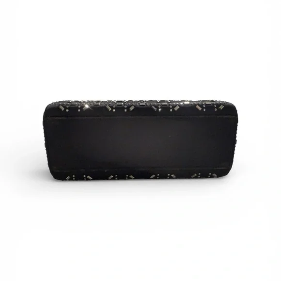 Lady Dior Bag Crystal Embellished Cannage Quilt Satin Mini *AUTHENTICATED* - Picture 7 of 15